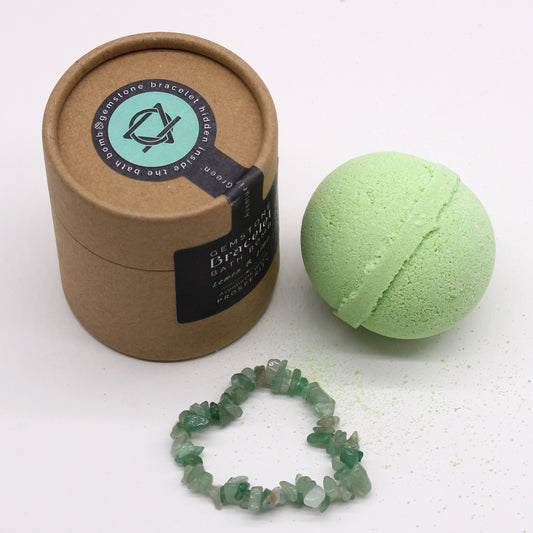 Green Aventurine Gem Bracelet Bath Bomb
