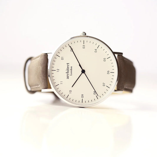 Personalised Minimalist Watch + Urban Grey Strap