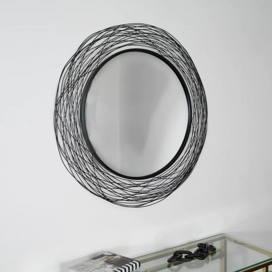 Nest Effect Metal Round Mirror