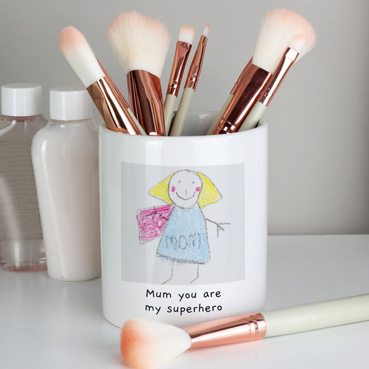 Personalised Children's Drawing Photo Storage Pot